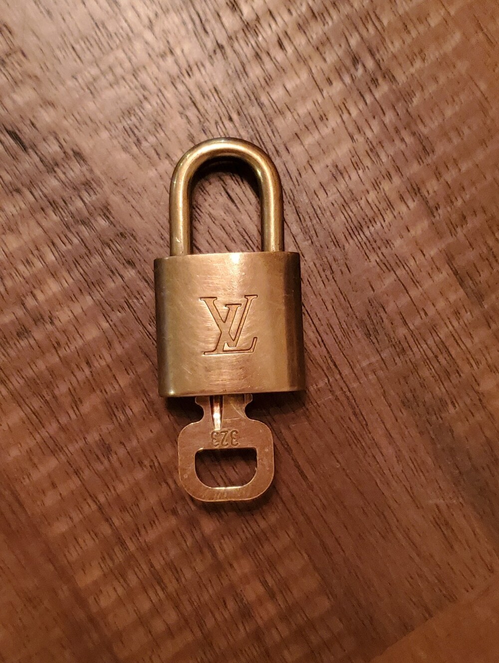 Louis Vuitton Gold Padlock with Key #323